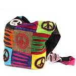 Mala Étnica Estilo Hippie - Areia / Paz