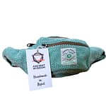 Mala Tipo Cinto em Estilo de Cânhamo e Algodão (Ou Bolsa de Cintura) - Salvia