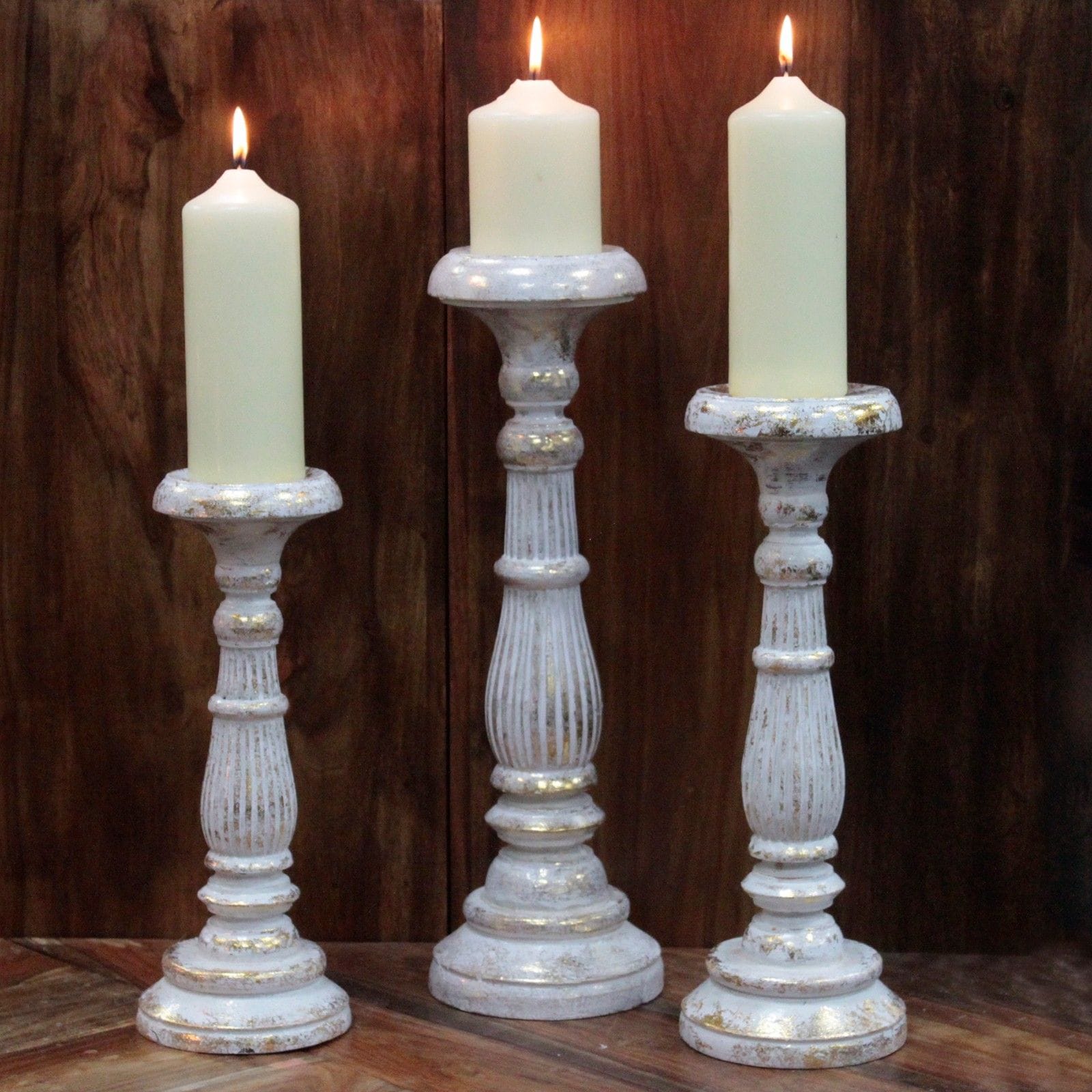 Candelabro Pequeno - Ouro Branco - Image 4