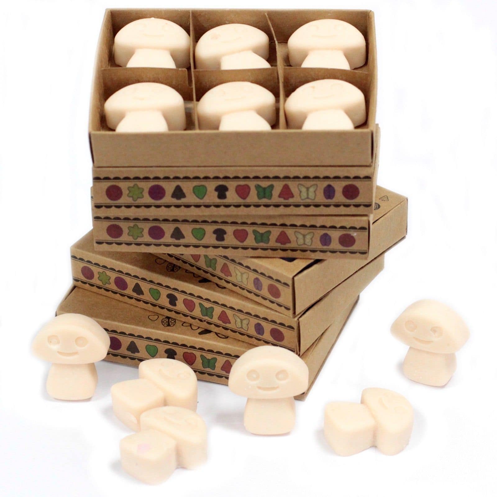 Caixa com 6 Velas de Soja - Noz-Moscada e Baunilha