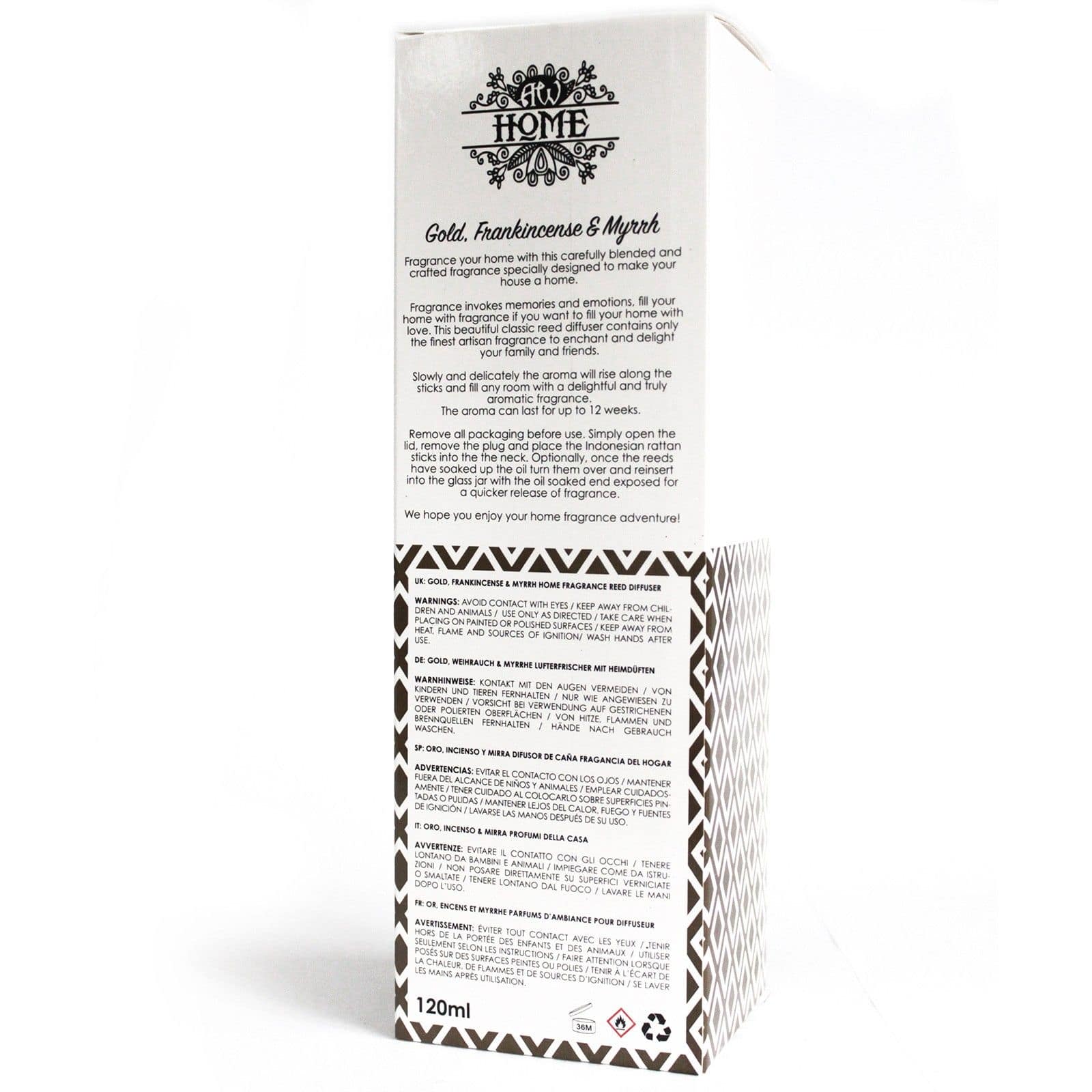 Difusor Aromático de 120 Ml - Ouro, Incenso e Mirra - Image 5