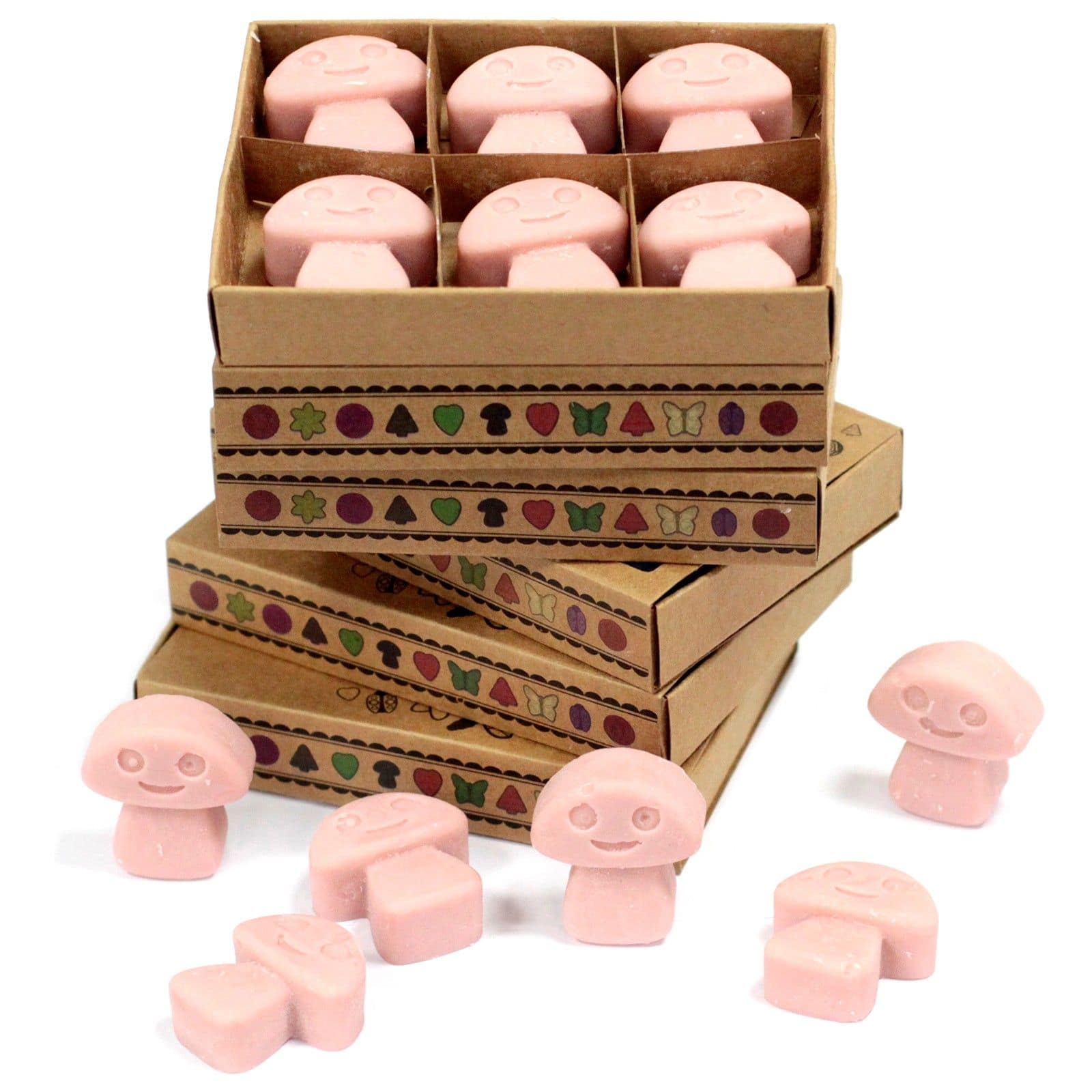 Caixa com 6 Velas de Cera de Soja - Café