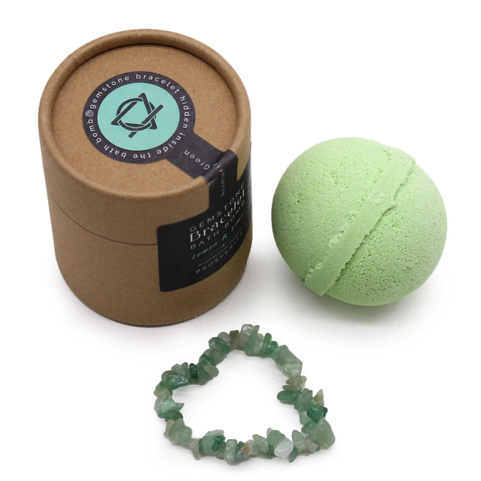 Bomba de Banho com Pulseira de Pedras Preciosas de Aventurina Verde - Image 8