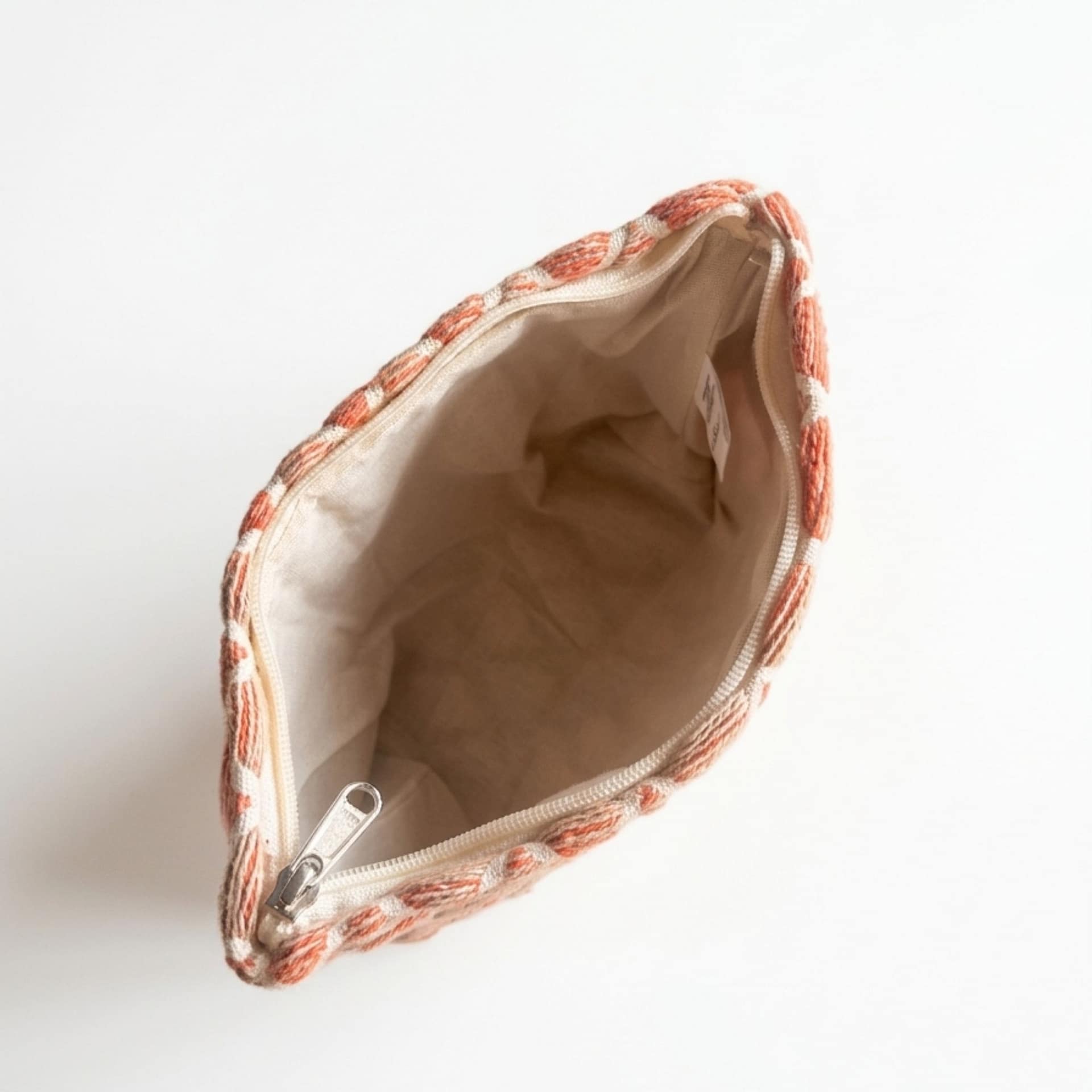 Necessaire Nomad Sari Jacquard Indiano - Rose Lattice - Image 3