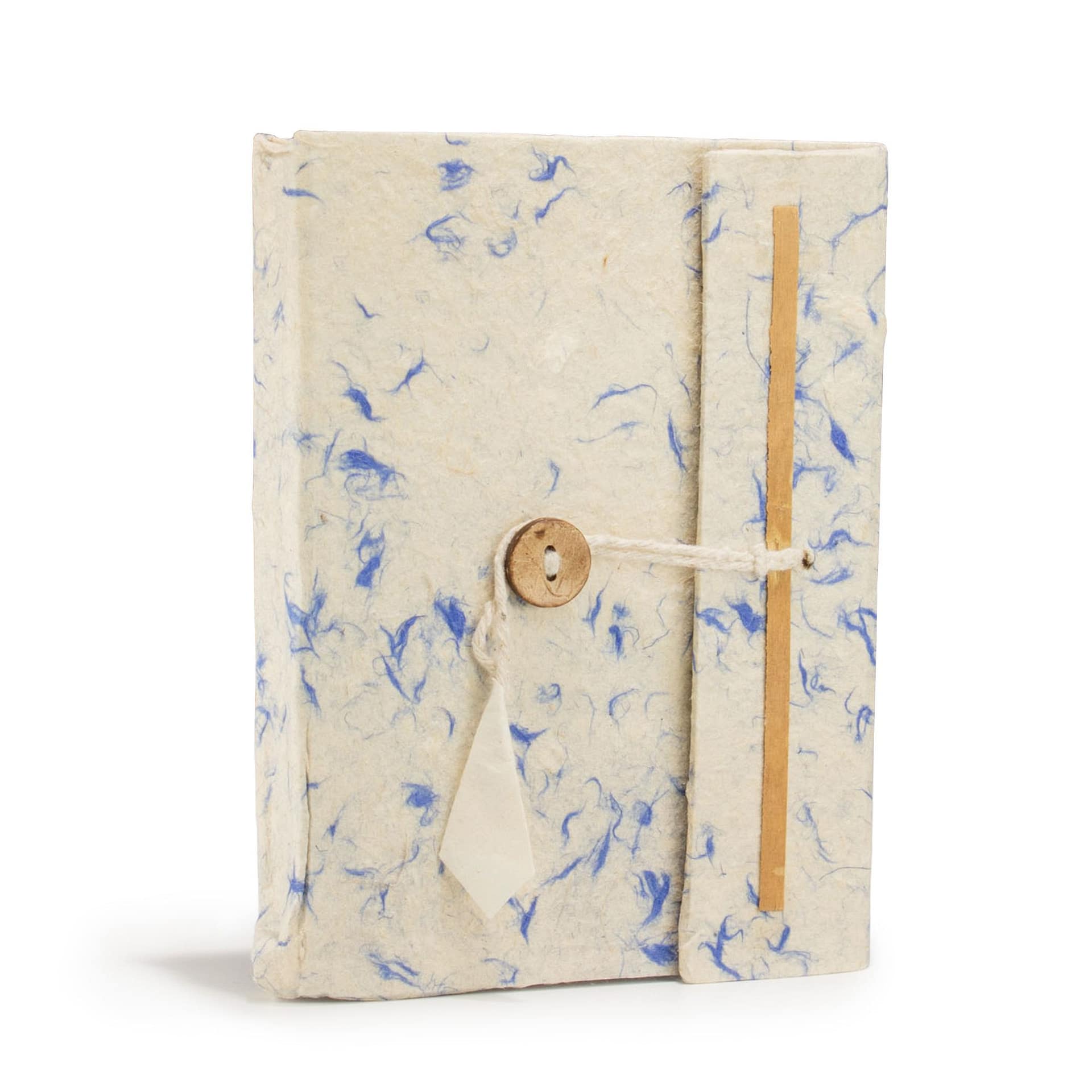 Caderno Grande de Algodão Azul com Lokta (15 X 12 Cm) - 45 Folhas - Image 4