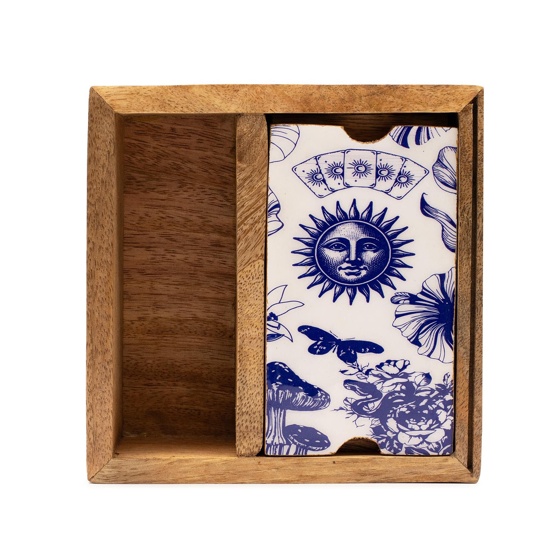Caixa de Tarot com Duas Divisões e Suporte para Cartas - Image 4