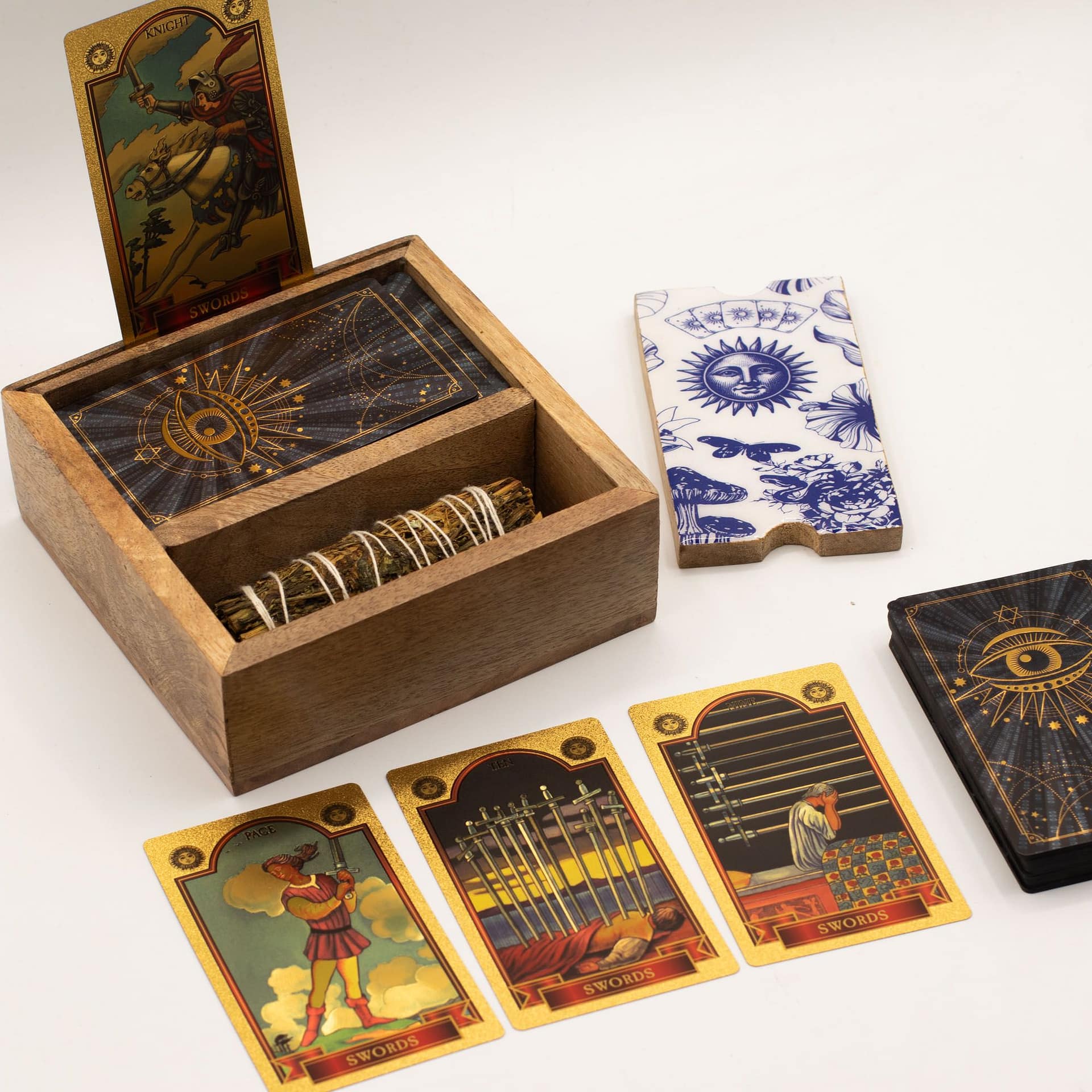 Caixa de Tarot com Duas Divisões e Suporte para Cartas - Image 5