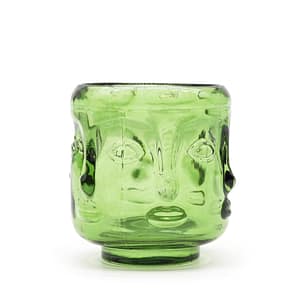 Vaso para Velas com Rostos de Buda - Jardim de Jade