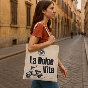 Mala Básica Icónica - La Dolce Vita - (40 X 36 Cm) - Natural 4 Oz