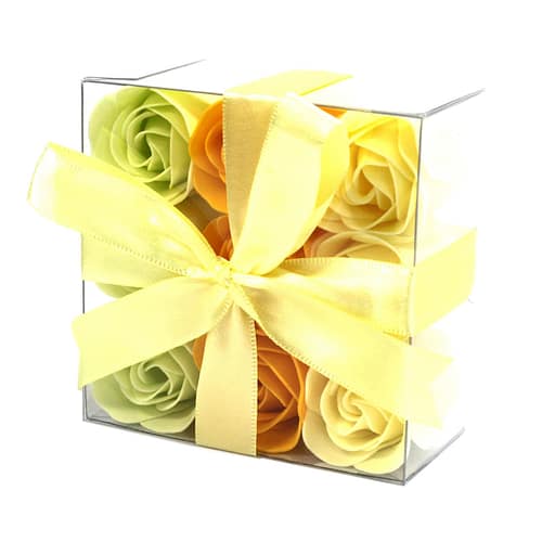 Conjunto de 9 Flores de Sabão - Rosas Da Primavera