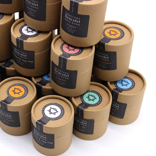 Bomba de Banho com Pulseira de Pedras Sodalita