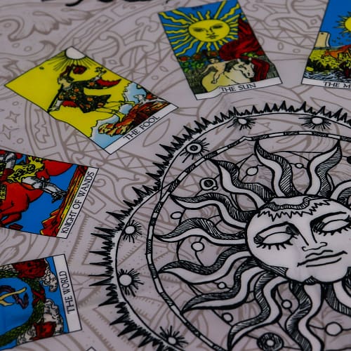 Pano para Leitura Do Tarot - Árvore Da Vida