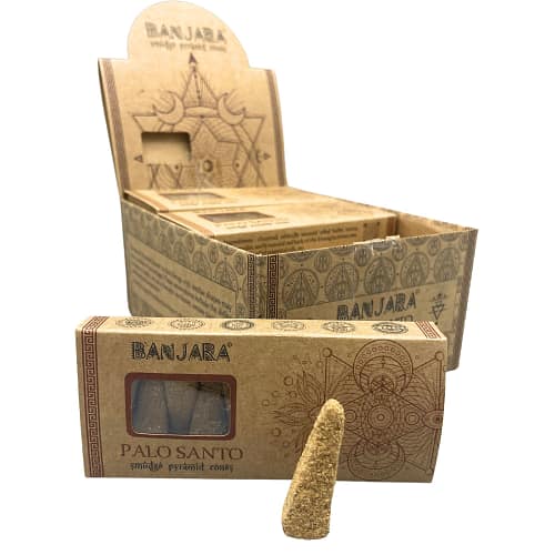 Cones de Pirâmide de Banjara Smudge - Palo Santo