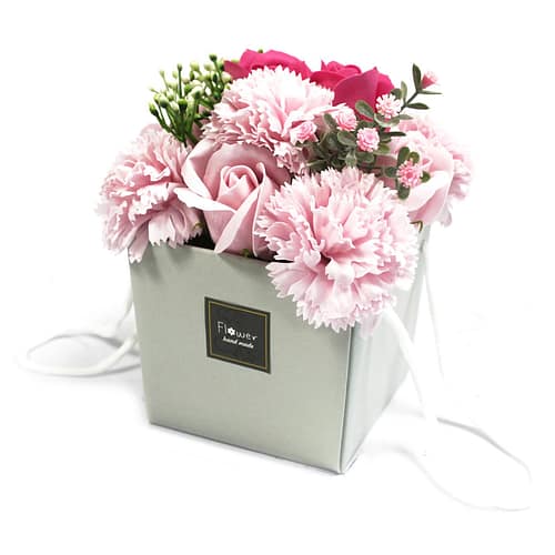Bouquet de Flores de Sabão – Rosas e Cravos
