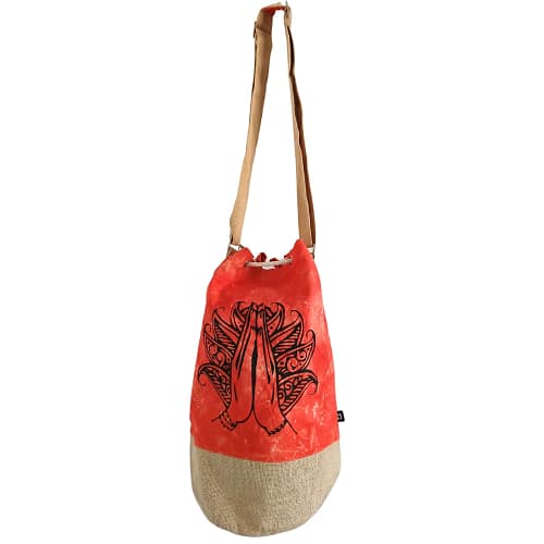 Mochila 100% Natural - Efeito Desbotado Laranja - Mano Namaste