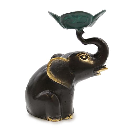 Porta-Velas / Incenso Elefante Pequeno