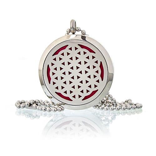 Colar Difusor de Aromaterapia 30 Mm - Flor Da Vida
