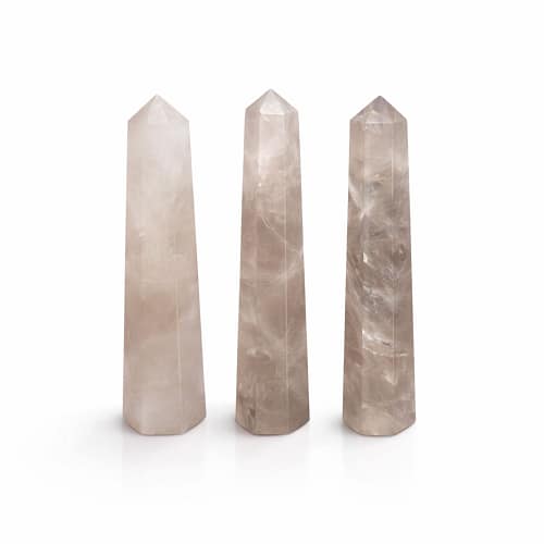 Ponta Obelisco de Seis Faces em Pedra Preciosa, com Cerca de 11 Cm - Quartzo Fumado