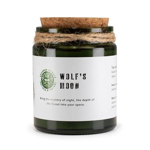 Vela de Soja Greenman Woodwick - Lua Do Lobo