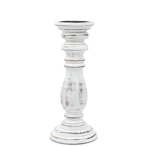 Candelabro Clássico - Branco - 30 X 10 Cm - Médio