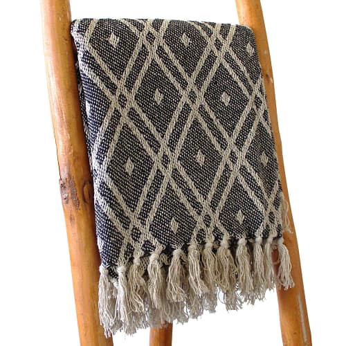Mantas Boho Comfort - Preto e Bege Regency