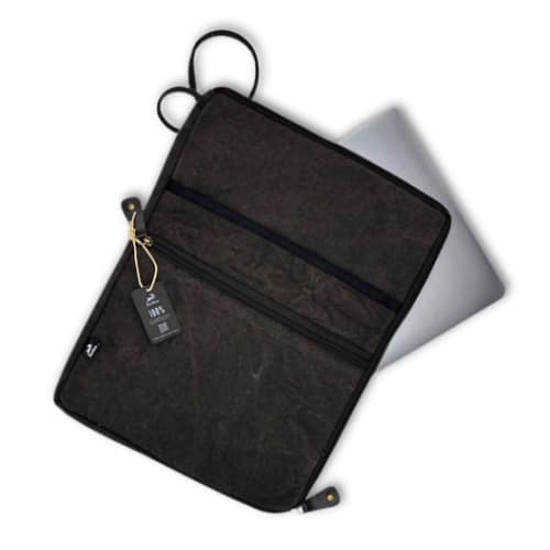 Bolsa Grande de Lona para Computador Portátil - Charcoal
