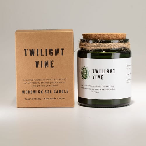 Vela de Soja Greenman Woodwick - Videira Crepuscular