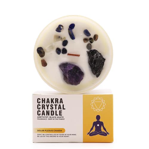 Velas de Cristal Dos Chakras - Chakra Do Plexo Solar
