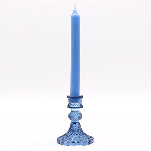 Castiçal Vintage para Jantar - Azul Real