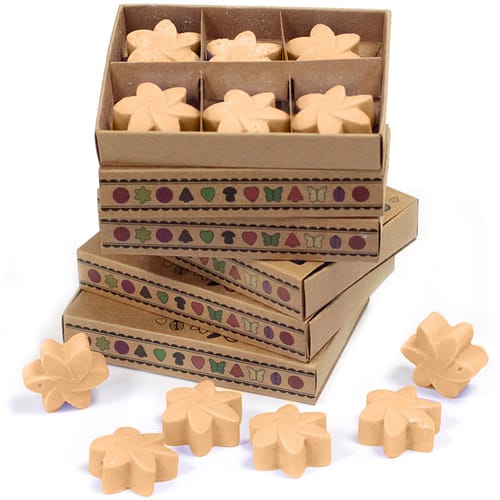 Caixa com 6 Velas de Soja - Jasmim