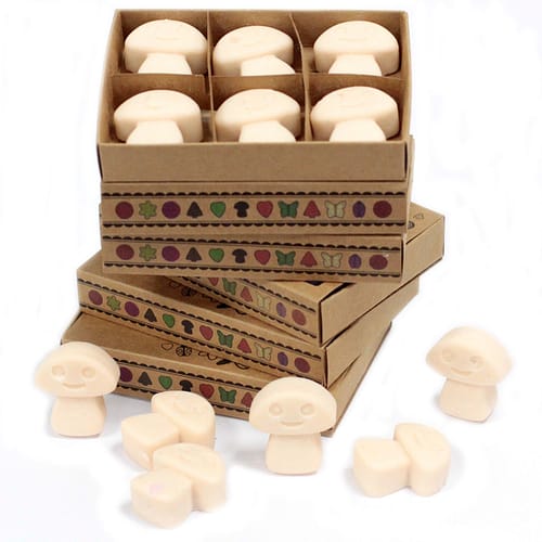 Caixa com 6 Velas de Soja - Noz-Moscada e Baunilha