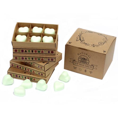 Caixa com 6 Velas de Soja - Menta e Mentol