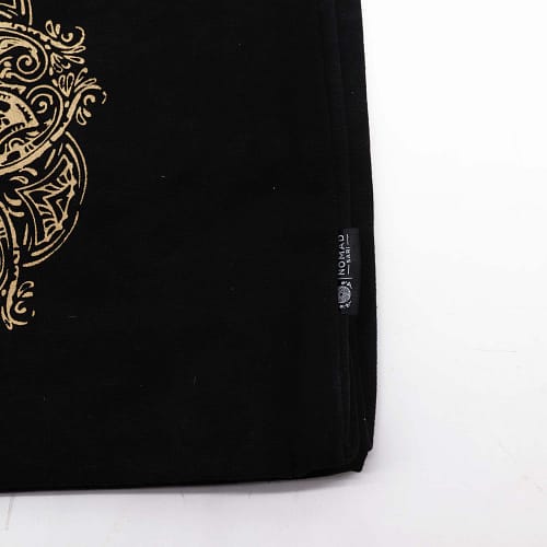 Mala Tote Extragrande em Chocolate com Acabamento Lavado À Pedra 14 Oz - Mão de Fátima Da Liberdade