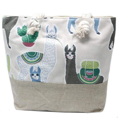 Saco de Compras com Alça de Corda - Llamas
